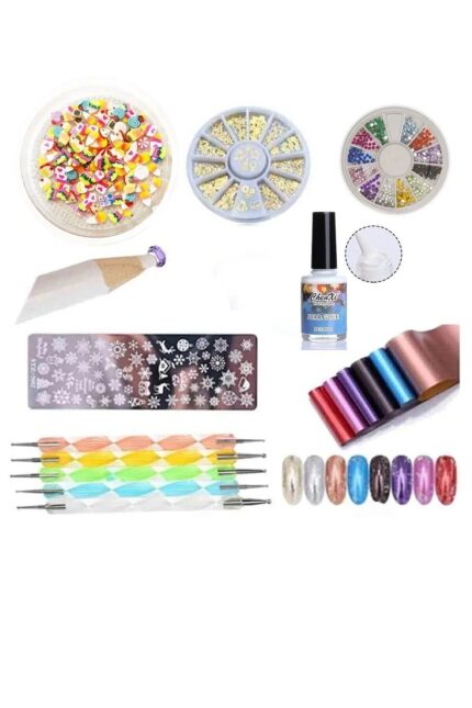 Nail Art Seti Tırnak Süsleme Seti 8 Parça