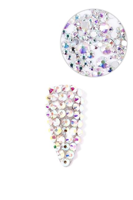 Tırnak Süsleme Taş Seti Kristal-yanjanlı Yanardönerli Renk